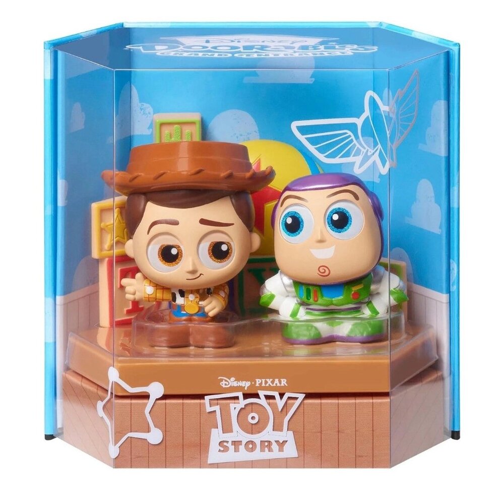 NEW Disney Doorables Grand Entrance Pixar TOY STORY Buzz & Woody 3" Figure Set - Picture 3 of 11